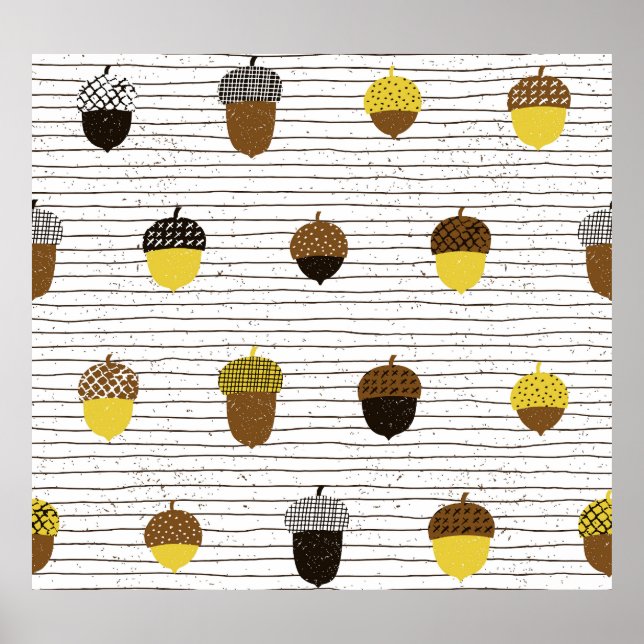 Herbstgutschriften: Vintage Tiere Poster (Vorne)