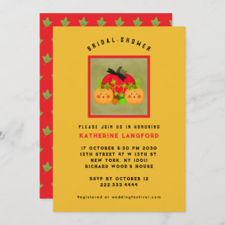 HerbstHalloween Bestes Brautparty Einladung