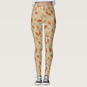 Herbsthauch - Herbstlaub in warmen Erdtönen Leggings