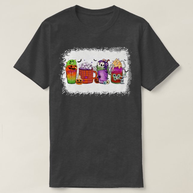 Herbstheißer Schokoladencup Halloween T-Shirt (Design vorne)