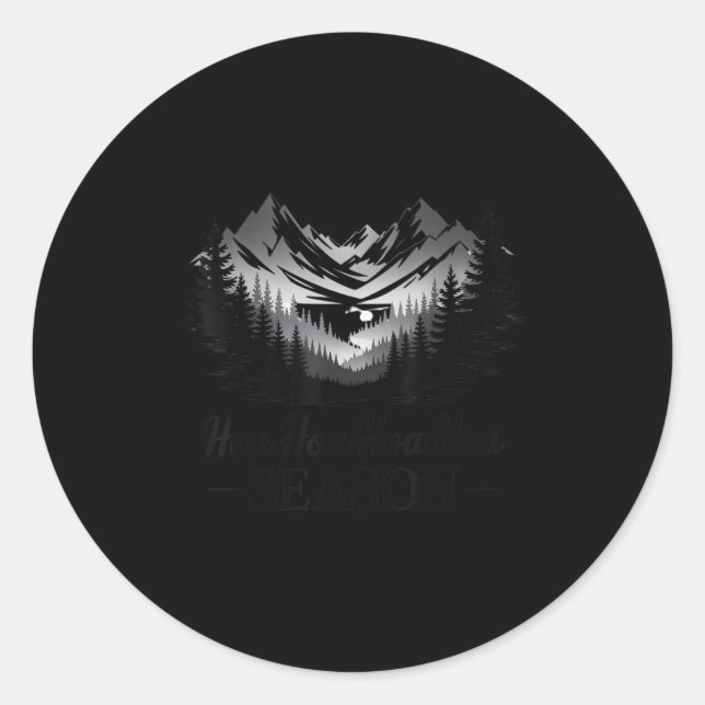 Herbstherbst in der Hoa Saison - Trendy Graphic Runder Aufkleber (Vorderseite)