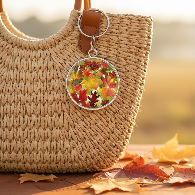 HerbstHerbstlaube Schlüsselanhänger (Autumn Fall Leaves Keychain
)