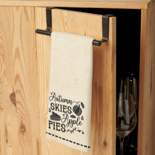 Herbsthimmel Apfelkuchen Mehlsack aussehen Geschirrtuch