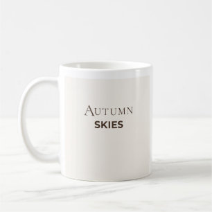 Herbsthimmel-Tasse Minimalistische Herbst-Kaffee Kaffeetasse