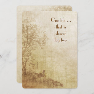 Herbsthochzeit Einladung