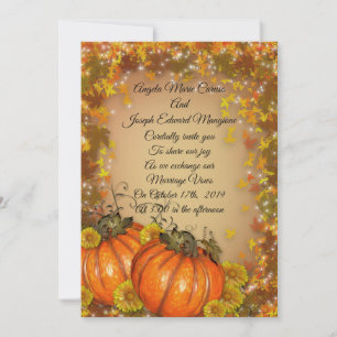 Herbsthochzeit Einladung "Herbstfarben "