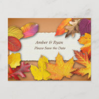 Herbsthochzeit, Herbstfarben, Save the Date
