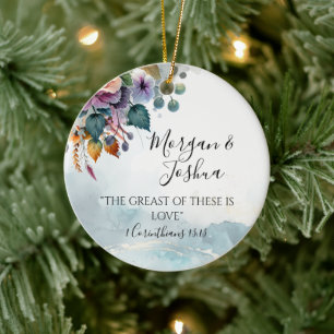 Herbsthochzeiten Keramik Ornament