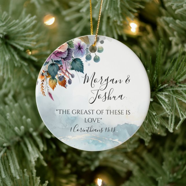 Herbsthochzeiten Keramik Ornament (Baum)