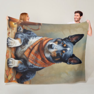 Herbsthund Fleecedecke