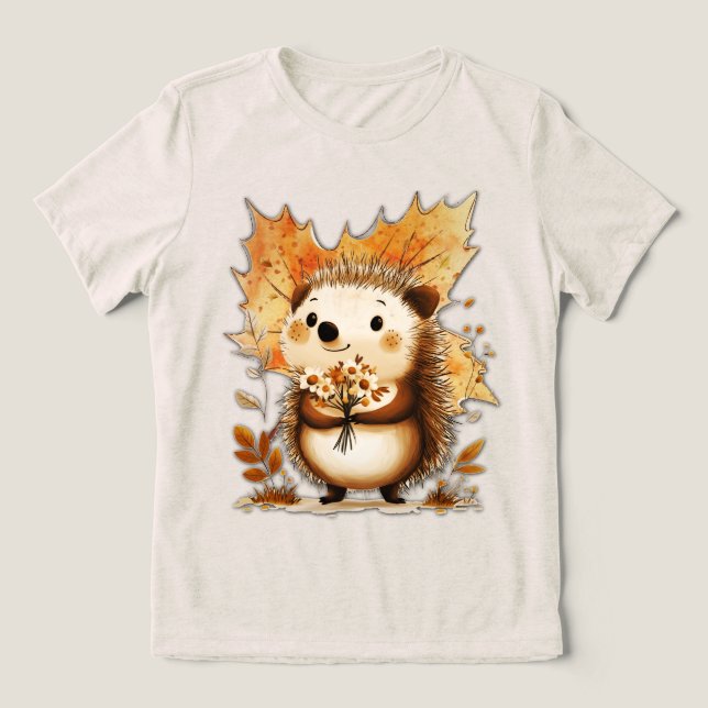 Herbstigel Tri-Blend Shirt (Design Vorderseite)