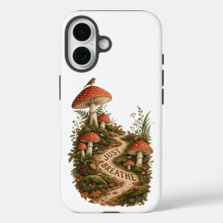 Herbstinspirierter Just Breathe iPhone 16 Case