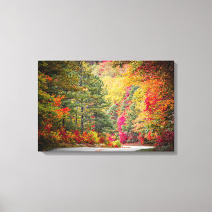 Herbstjahreszeit in den Bergen Leinwanddruck