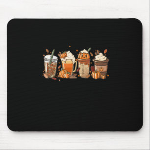 Herbstkaffee Erntedank KürbisHalloween Mousepad