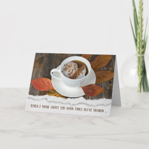 Herbstkaffee Karte
