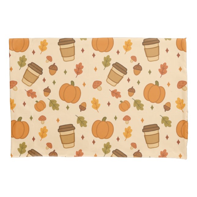 Herbstkaffee Kissenbezug (Vorderseite)
