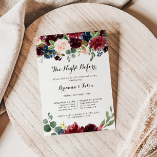 Herbstkalligraphie-Nacht vor dem Probe Einladung