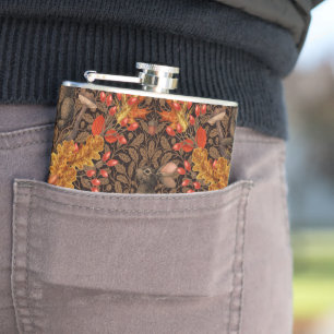 Herbstkaninchen auf braun flachmann