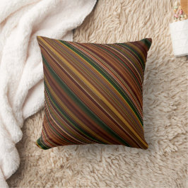 Herbstkanopie, braun und grüner Streifen und Karie Kissen