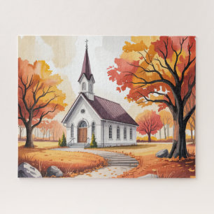 Herbstkapelle/Kirche Puzzle