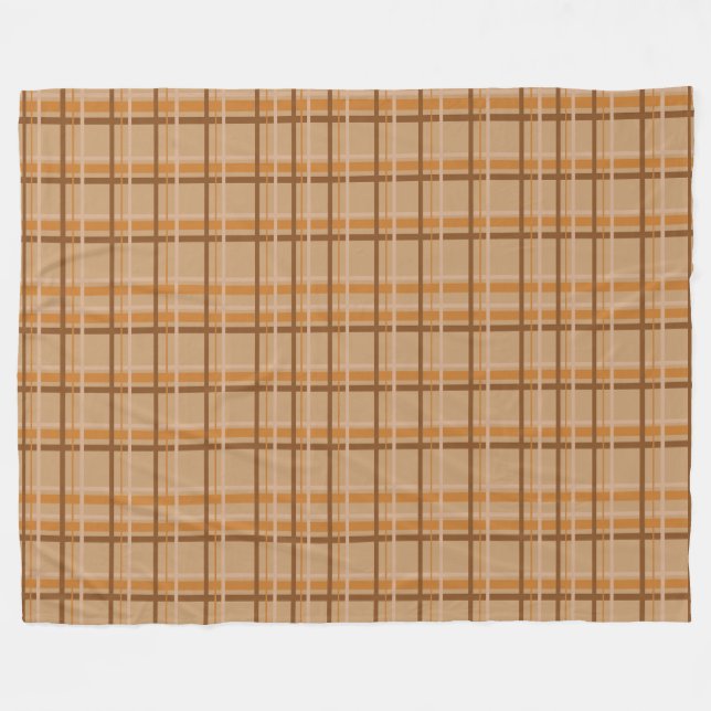 Herbstkariert Fleecedecke (Vorderseite (Horizontal))