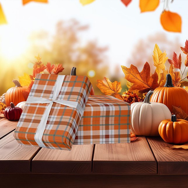 Herbstkariert Geschenkpapier (Von Creator hochgeladen)