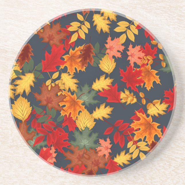 Herbstkarierter Erntedank Getränkeuntersetzer