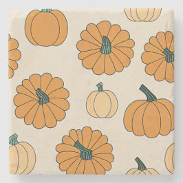 Herbstkarierter Erntedank Steinuntersetzer