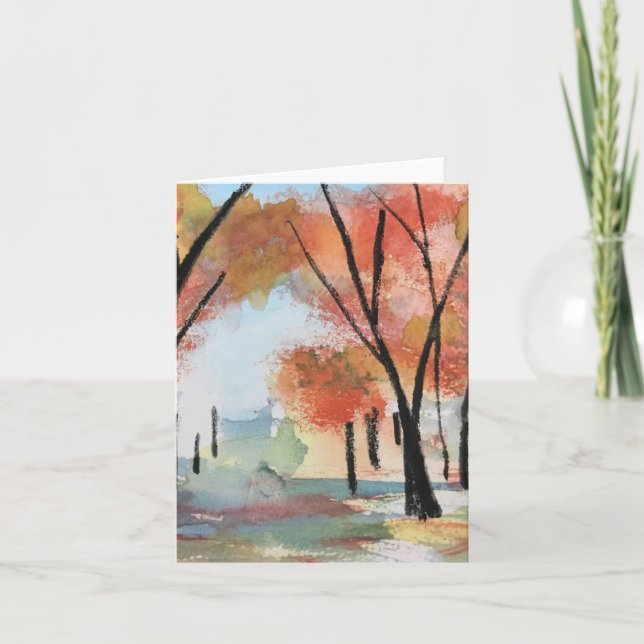 Herbstkarte Dankeskarte (Vorderseite)