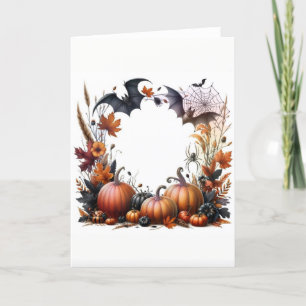 Herbstkarte, Herbst-Saison-Karte, Herbst, saisonal Feiertagskarte