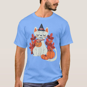 Herbstkatze Vintages Grafikgeschenk T-Shirt