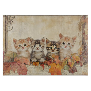 Herbstkatzen #1 schneidebrett
