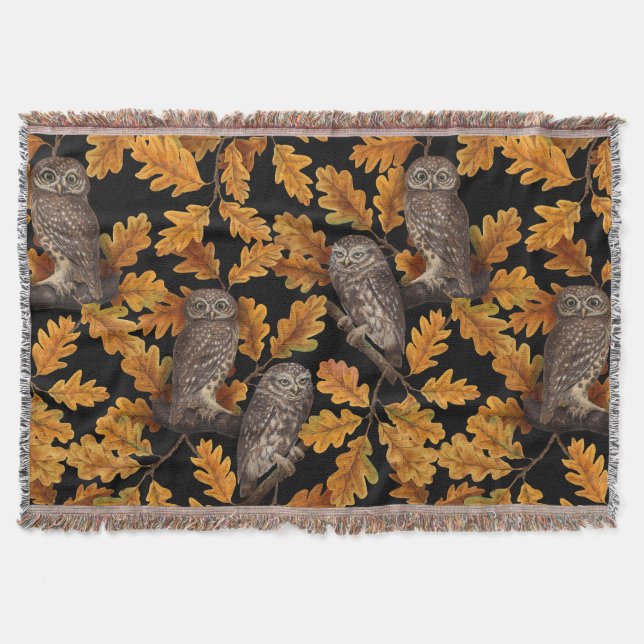 Herbstkauz auf schwarz decke (Vorderseite)