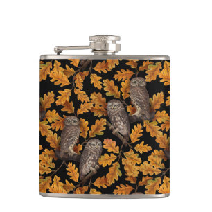 Herbstkauz auf schwarz flachmann