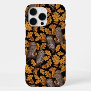 Herbstkauz auf schwarz iPhone 16 pro max hülle