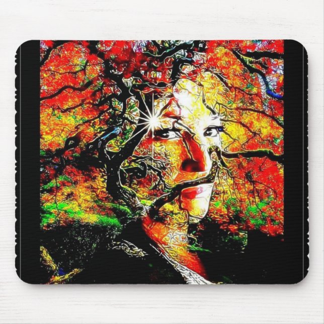 Herbstkerze Mousepad (Vorne)