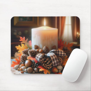 Herbstkerze Mousepad