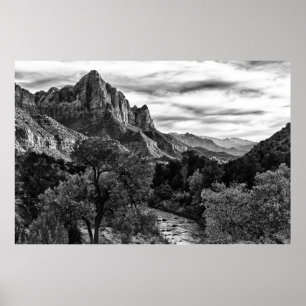 Herbstklimax B/W Poster