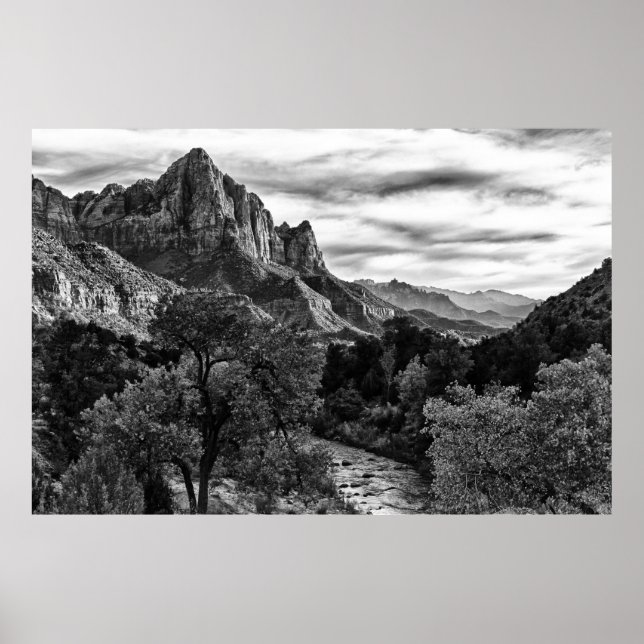 Herbstklimax B/W Poster (Vorne)