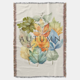 Herbstknacken Blätter Blanket - Gemütlicher Fall Z Decke