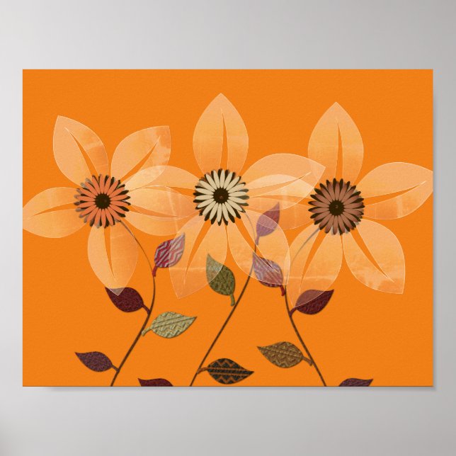 Herbstkollektion Abstraktes Herbstkollektiv Poster (Vorne)