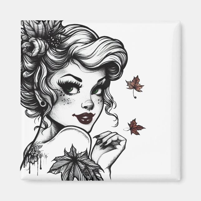 Herbstkönigin Magnet (Vorne)