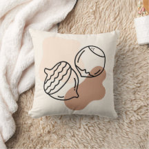 Herbstkorn, Kastanien und Abstrakte Blobs fallen