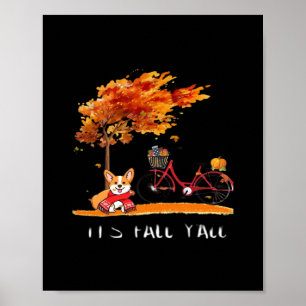 Herbstkostüm ist Herbst Y’all Dackel Poster