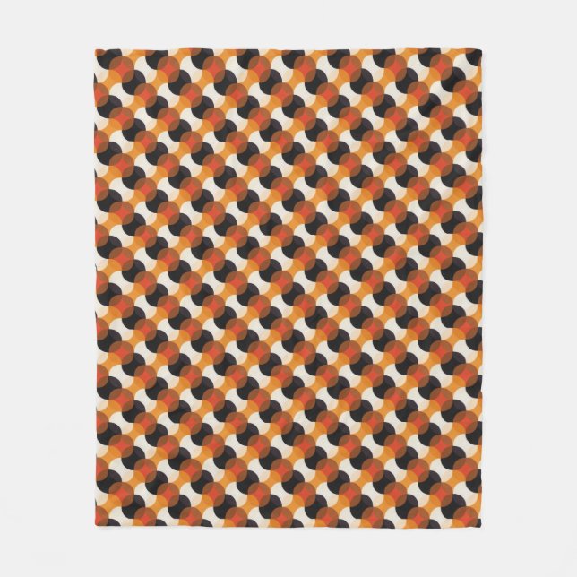 Herbstkreis-Tessellation Fleecedecke (Vorderseite)