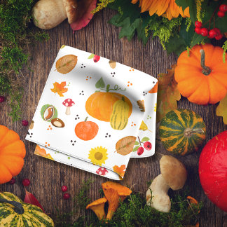 Herbstküche Handtücher mit Pumpkins