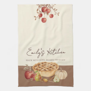 Herbstkuchen Personalisiert Geschirrtuch