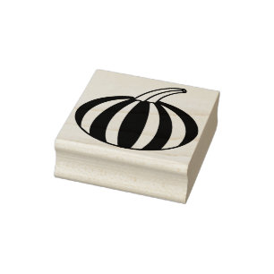 Herbstkürbis Briefmarke Gummistempel