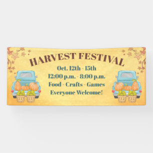 Herbstkürbis Erntefest Banner