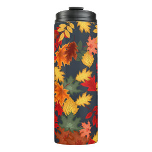 Herbstkürbis mit Gewürzwürzen Erntedank Ha Thermosbecher